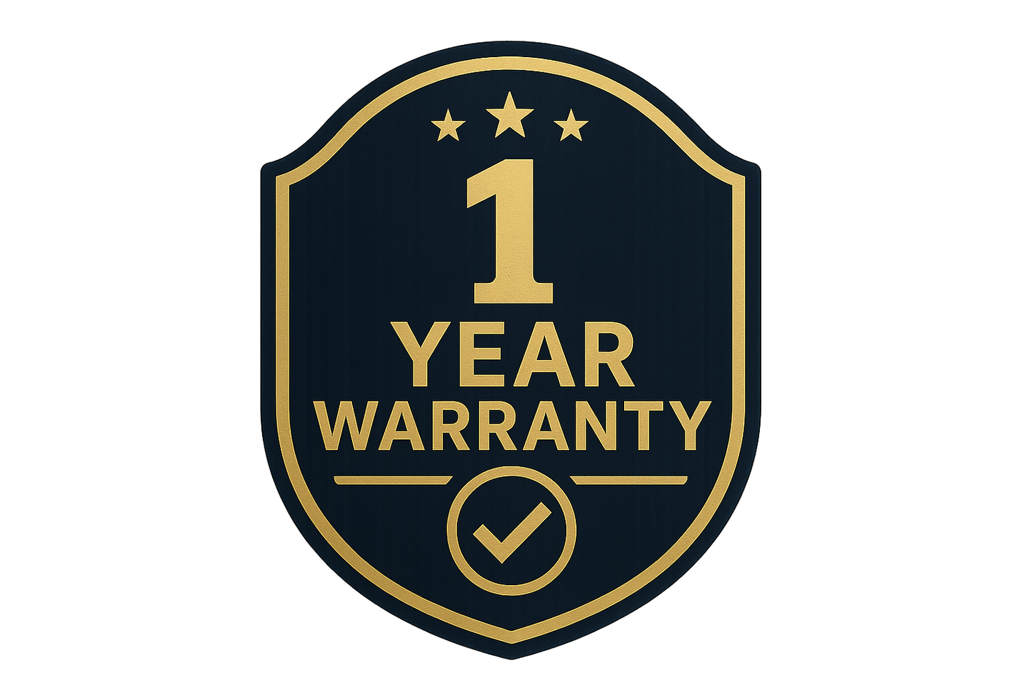 1 year warranty badge